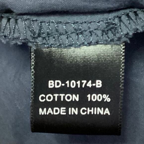 Ark & Co Navy Blue Yellow Zip Up Floral Embroidered Pleated Mini A Line Dress S - Picture 5 of 5